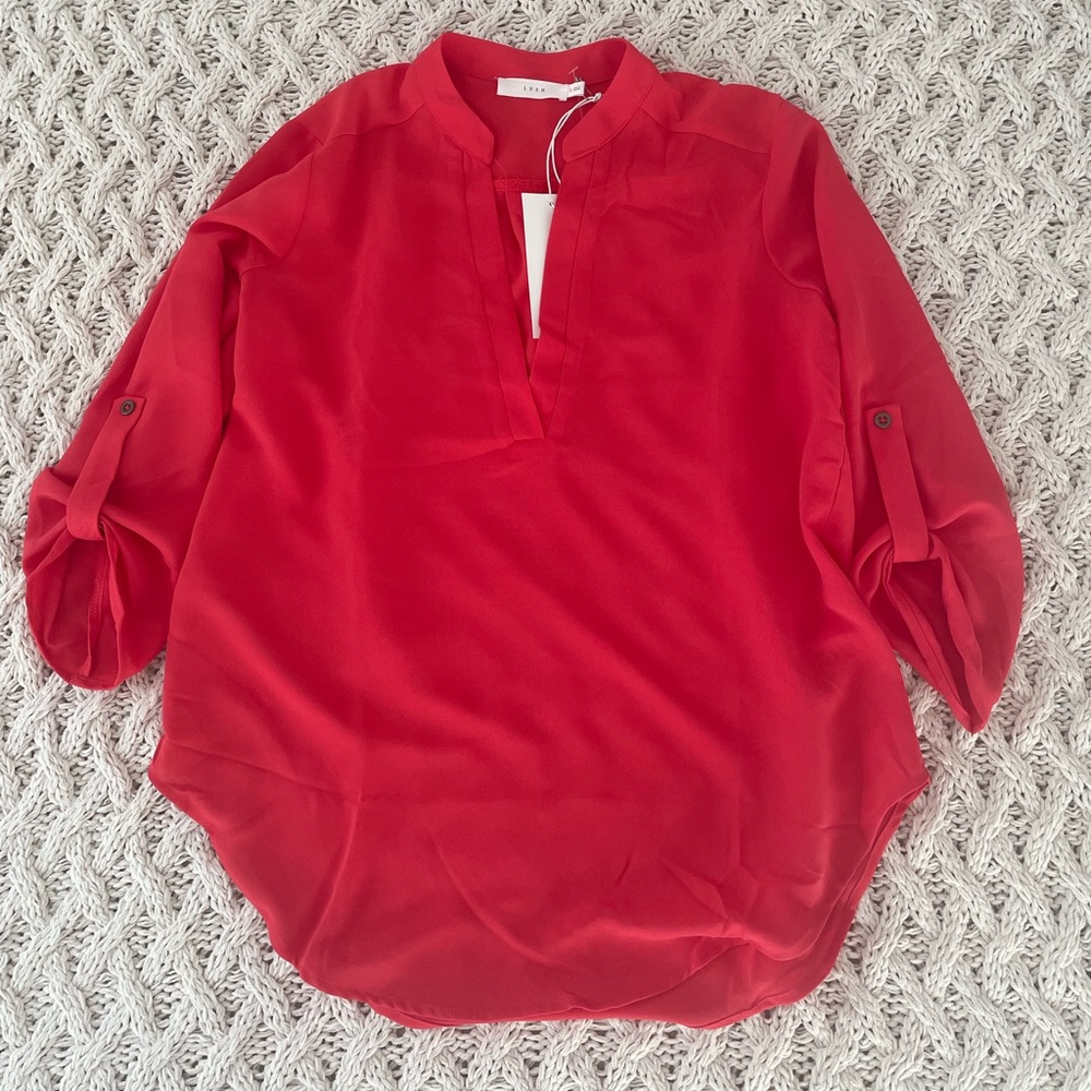 Coral Blouse
